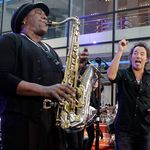 Performing with Bruce Springstreen in 2007 on the Today Show